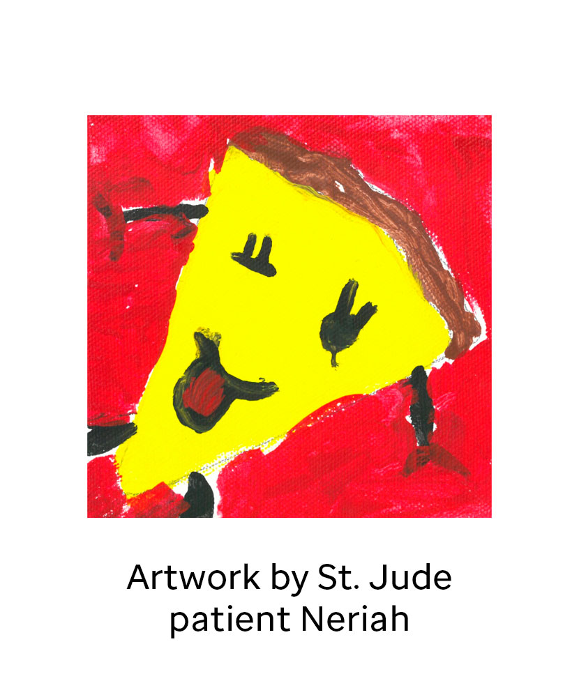 Primary image St. Jude Party Pizza Fidget Bottle - Patient Art